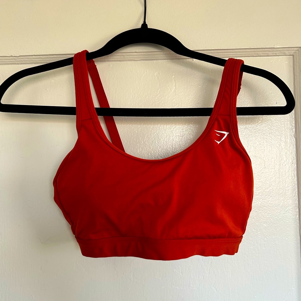 Gymshark Dark Orange Sports Bra 🦈🍊